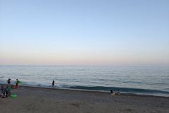 Am Strand von Menton